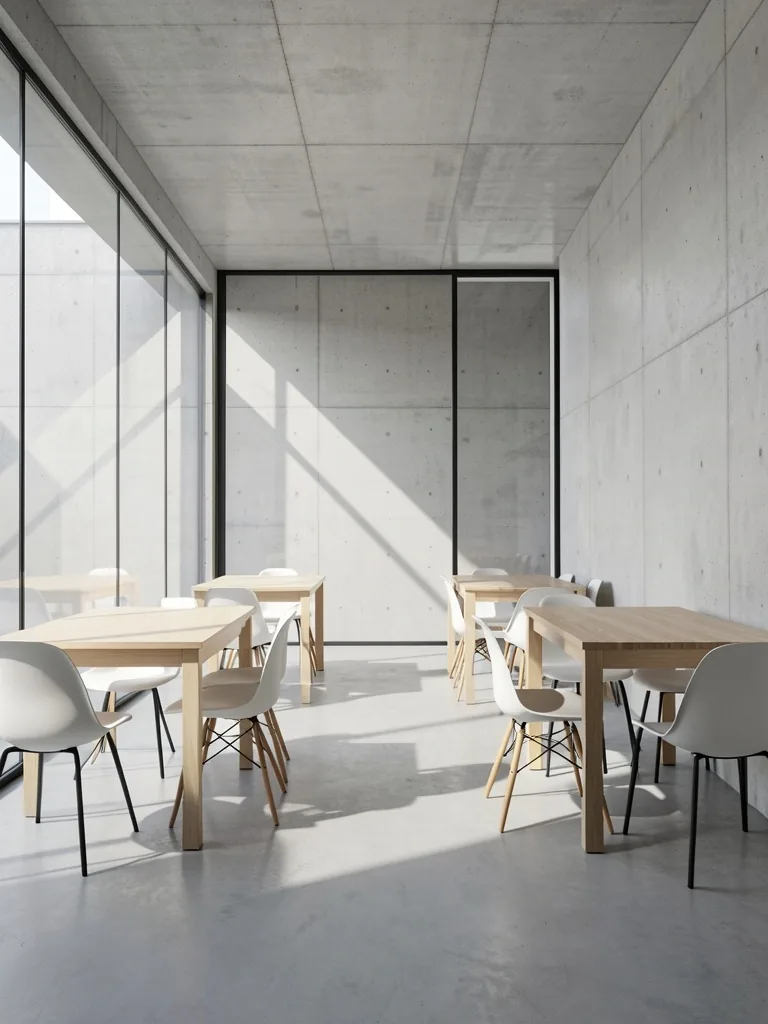 Sala de lectura de biblioteca moderna