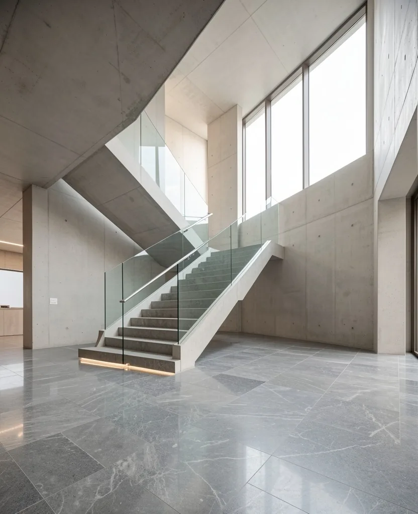 Interior de edificio institucional moderno