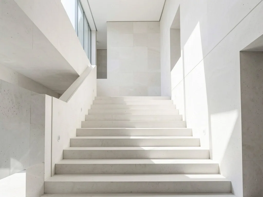Escalera interior de archivo